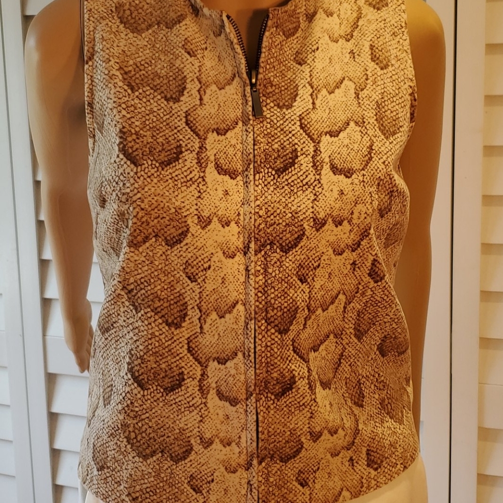 snake & glitter--SNAKE PRINT VEST